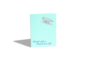 Santa's Got a New Ride Holiday Card