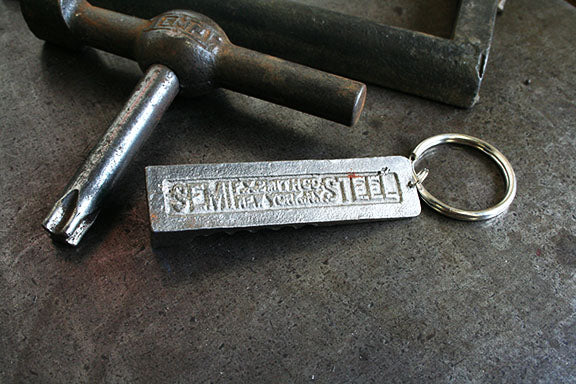 F.X. Smith Co. Semi Steel Quoin Keychain