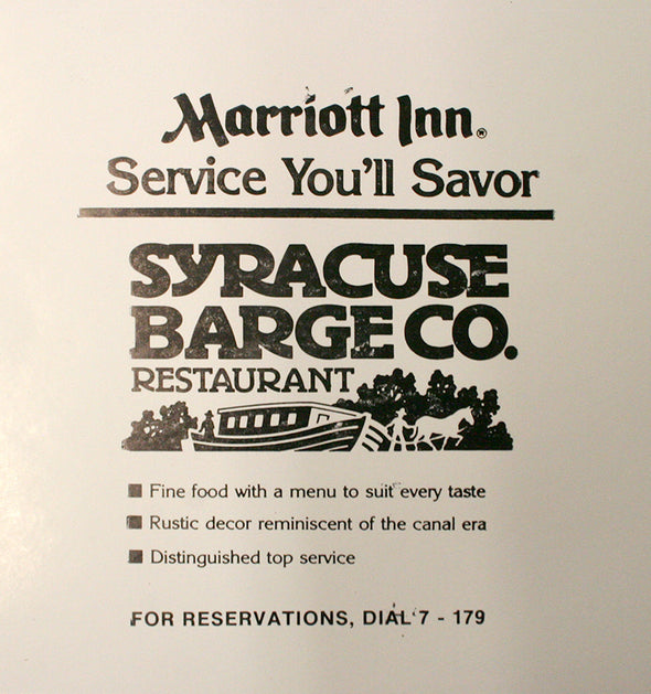 Syracuse Barge Restaurant Cut